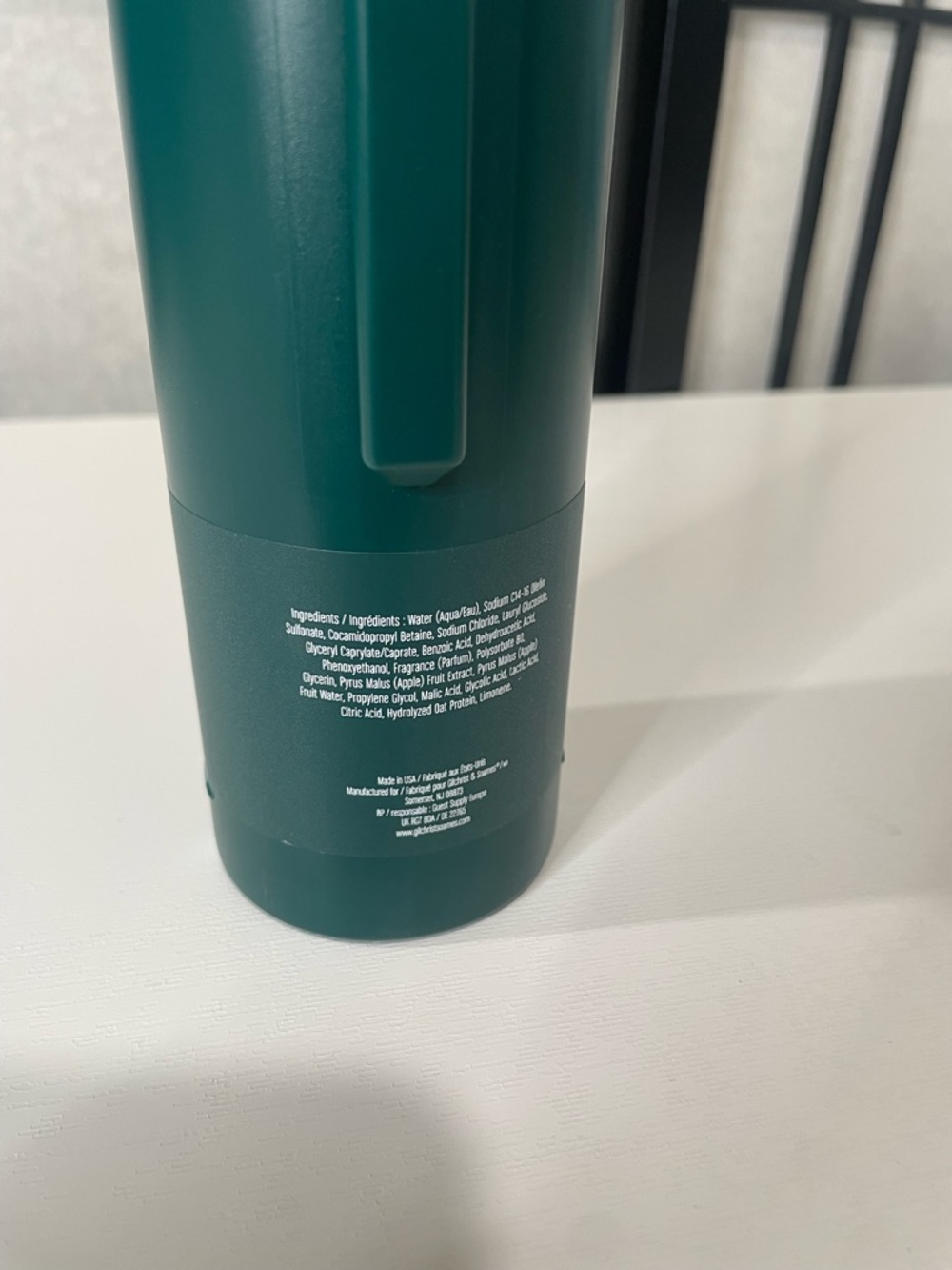 Crabtree & Evelyn Cleanse + Awaken Shower Gel - Deep Green Bottle - Picture 4 of 5